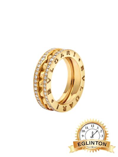 Mens Ring Rock 18 kt yellow gold one-band ring