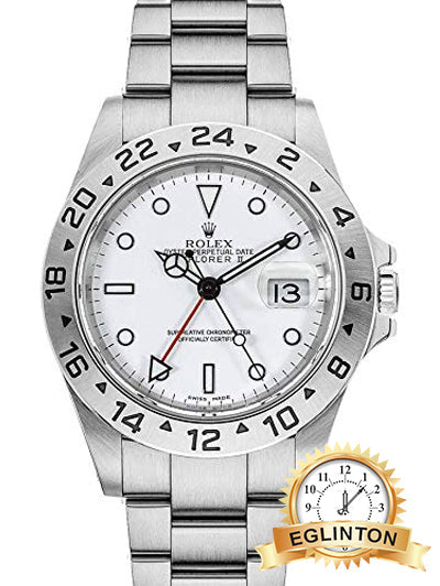 Rolex Explorer II White Dial Oystersteel 40mm Men's Watch 16570 "2008" - Johny Watches