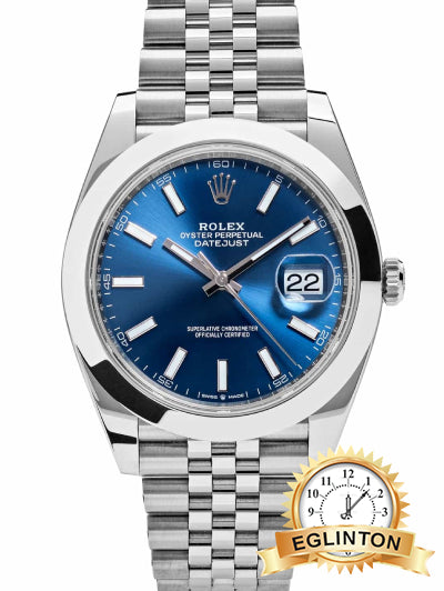 Rolex Datejust jubliee 41MM 126300 Blue Stick "2024" - Johny Watches