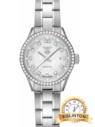 Tag Heuer Carrera 27mm Diamond Women's Watch WV2413.BA0793 - Johny Watches
