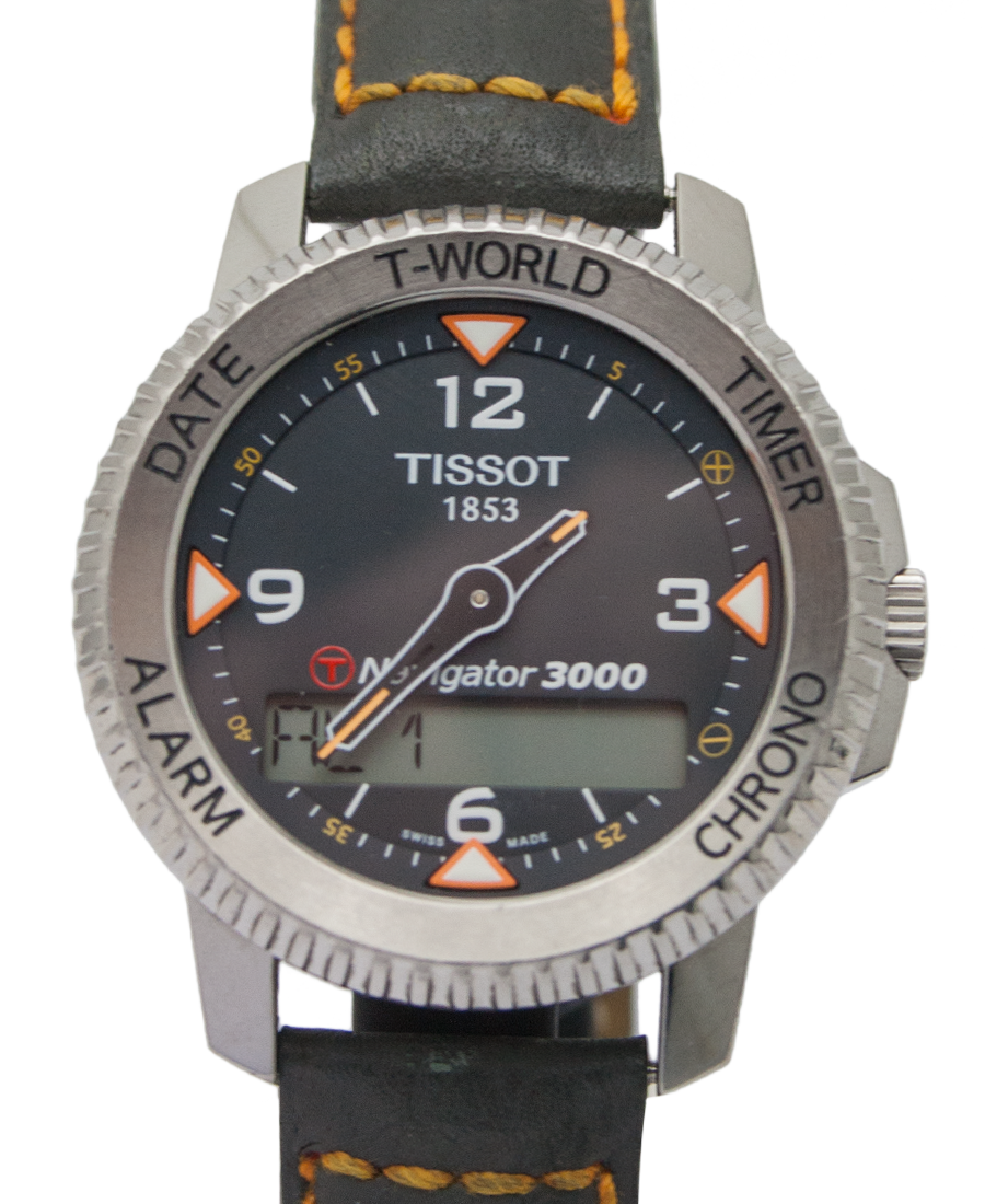 Tissot Navigator 3000 World Time Stainless Steel Watch Z270 370