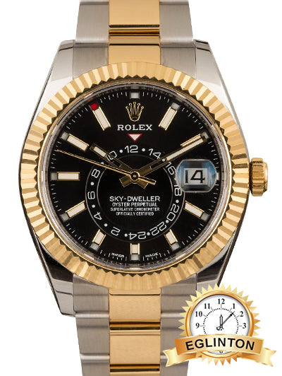 Rolex Sky Dweller Two Tone Black 326933 2022 Johny Watches