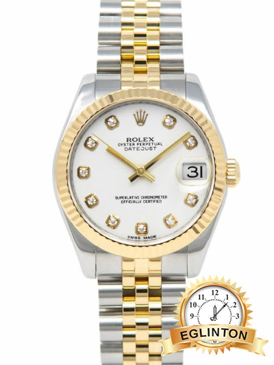 New Old stock rolex 179173 26mm white Diamond dial two tone jubilee "2005"