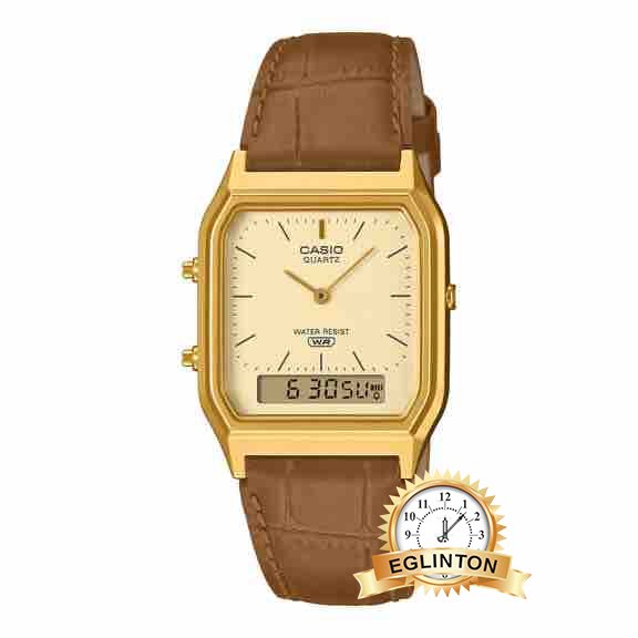 Casio Watch Leather AQ230EGL-9A Coming Soon