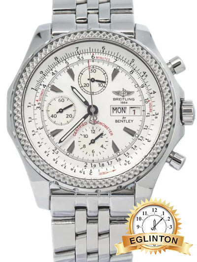 Breitling Bentley 45mm Stainless Steel white dial - Johny Watches