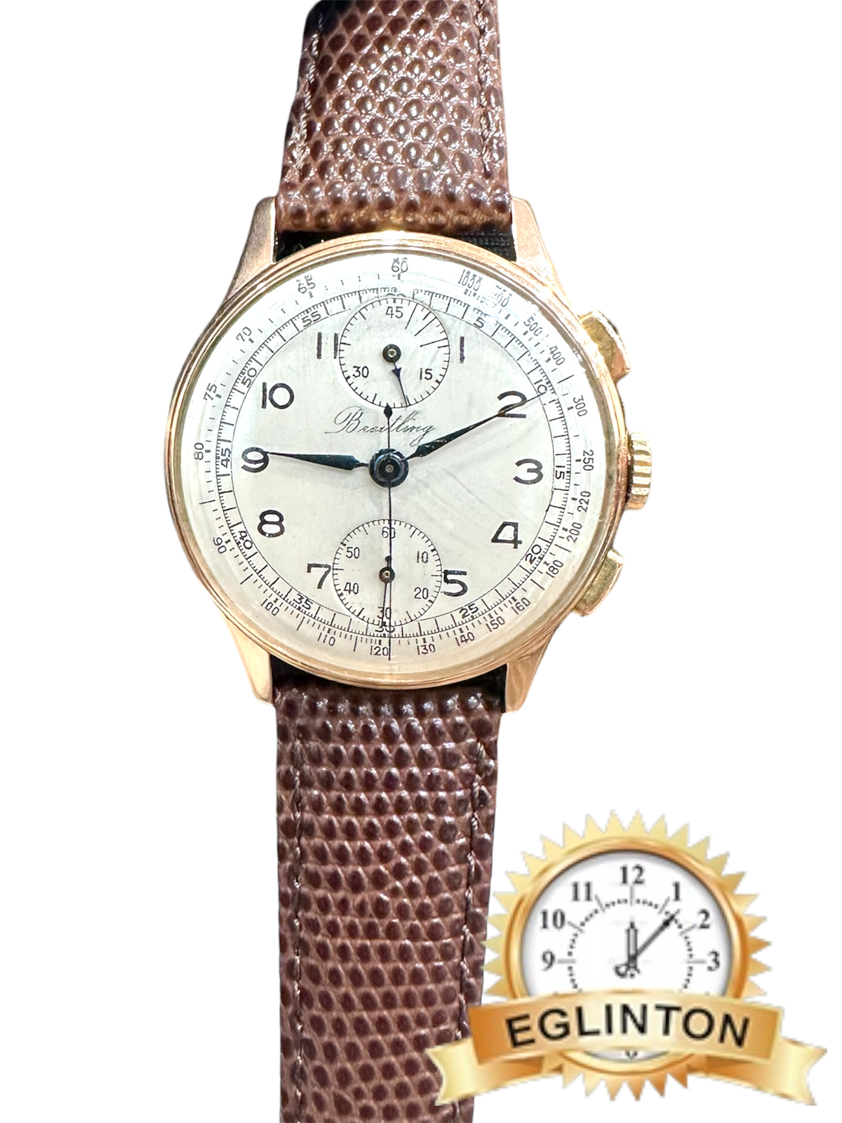 Vintage Breitling 18kt Rose Gold Wristwatch. Ref: 178. Circa 1940s