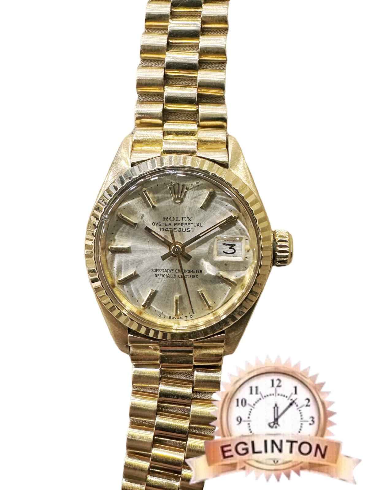 Rolex Datejust President 18k Yellow Gold 26mm 6917 "1975" - Johny Watches