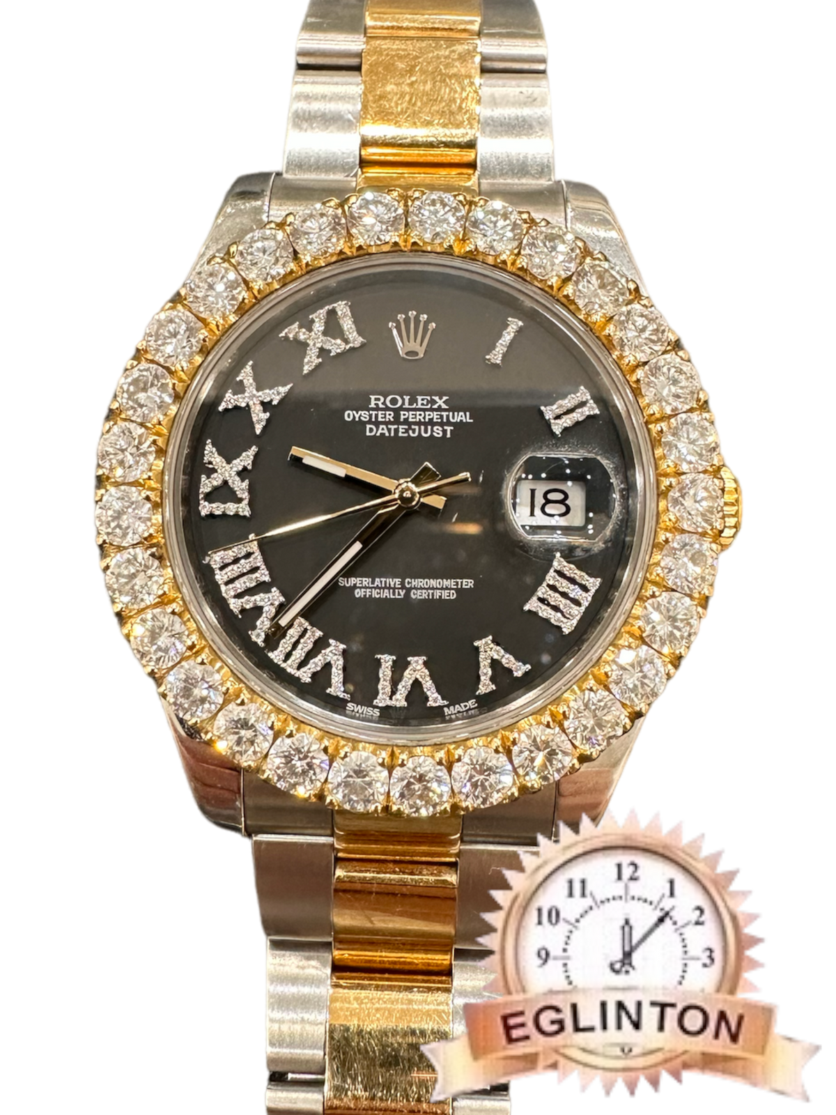 Rolex Datejust II Model 116333 "2014" with Custom Diamond Bezel & Dial - Johny Watches