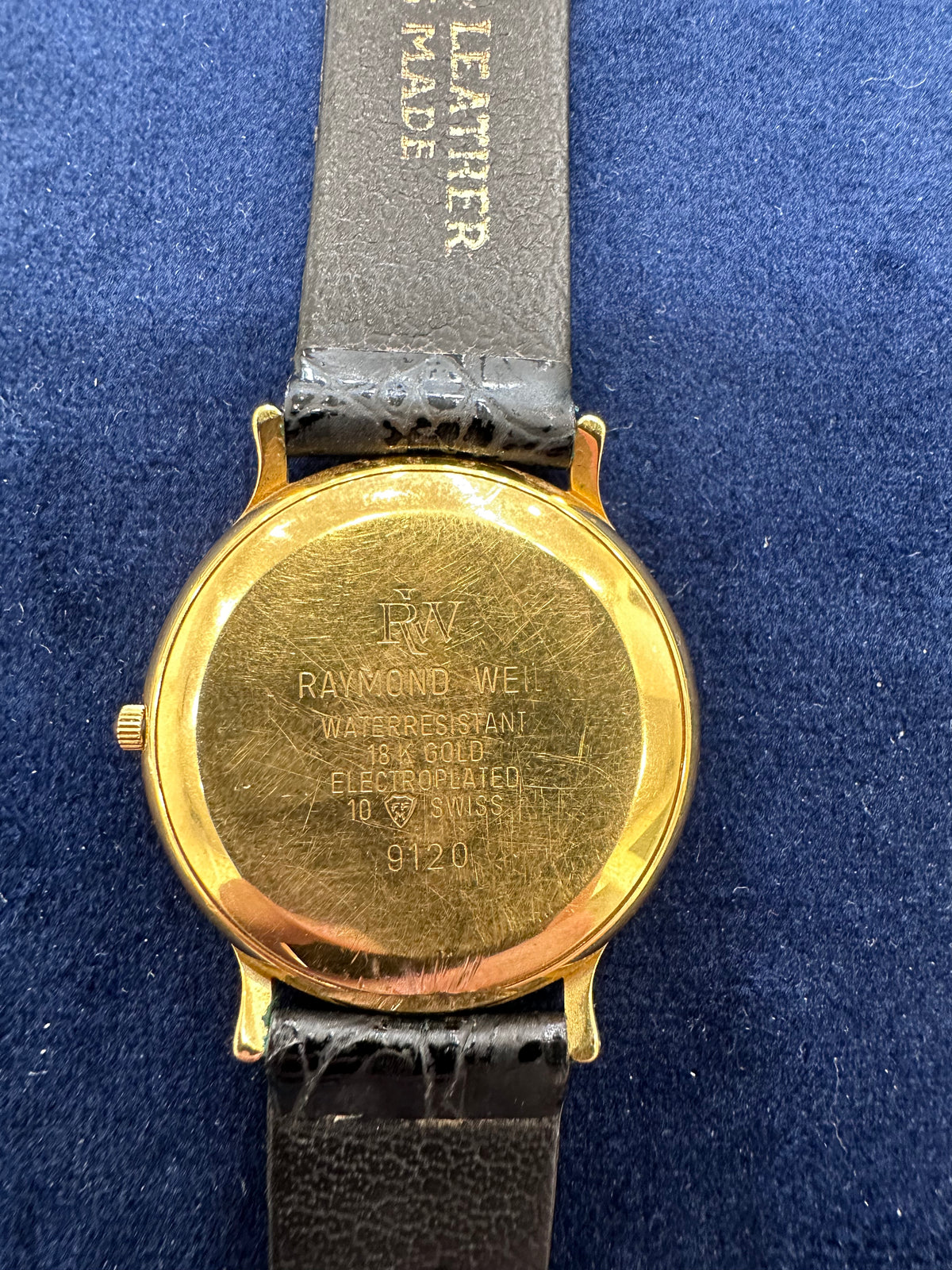 RAYMOND WEIL GENEVE TRADITION QUARTZ WATCH Model 9120 Plated 1997