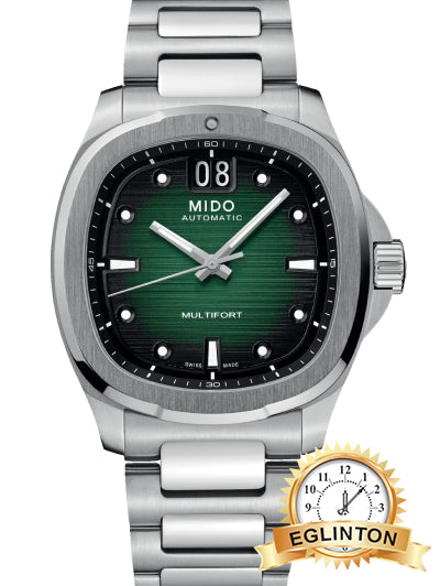 Mido Multifort TV Big Date 40mm Green Dial Stainless Steel M049.526.11.091.00