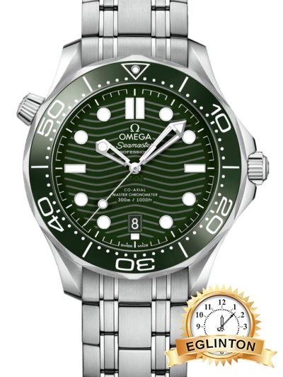 Omega Seamaster Diver 300M Co-Axial Master Chronometer 42mm Green Dial Stainless Steel 210.30.42.20.10.001 "2025"