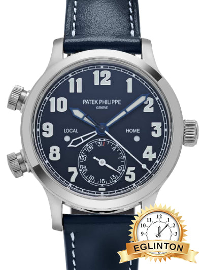 Patek Philippe Calatrava 7234G-001 'Pilot' Travel Time White Gold Blue Dial "2022"