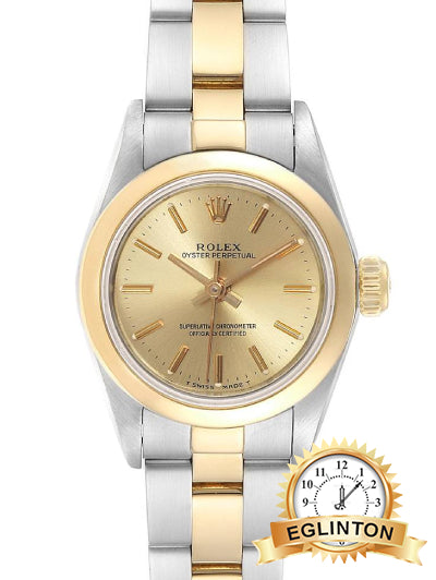 Rolex 26mm Oyster Perpetual Two Tone Ladies 67183 "1997"