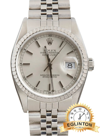 Rolex 36mm Datejust 16030 Silver Dial Jubilee Stainless Steel “1979” - Johny Watches