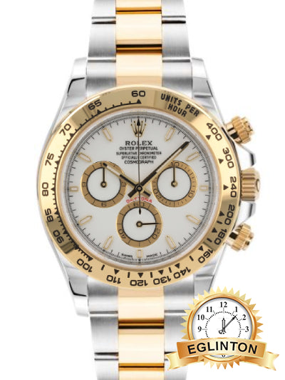 Rolex 40mm Cosmograph Daytona 126503 White Dial Two Tone Oyster “2024”