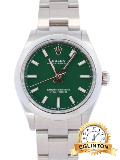 Rolex Oyster Perpetual 31mm Ladies Watch 277200 Green "2023"
