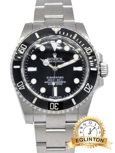 Rolex Submariner No-Date 40mm Black Dial Black Ceramic Bezel Oyster 114060
