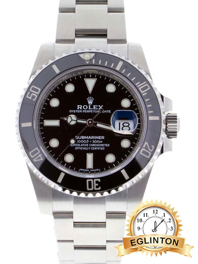 Rolex 40mm Submariner Date Black Dial Oyster Stainless Steel “2018”