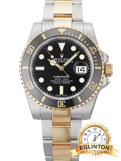 Rolex Submariner Date 40mm Two Tone Black Dial 116613LN "2015" - Johny Watches