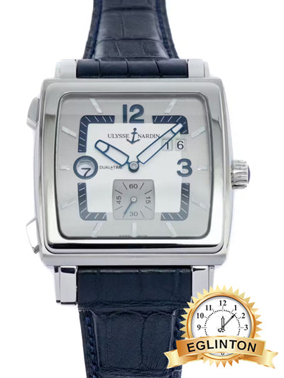 Ulysse Nardin Quadrato Dual Time Mens Watch -243-92cer/601 - Johny Watches