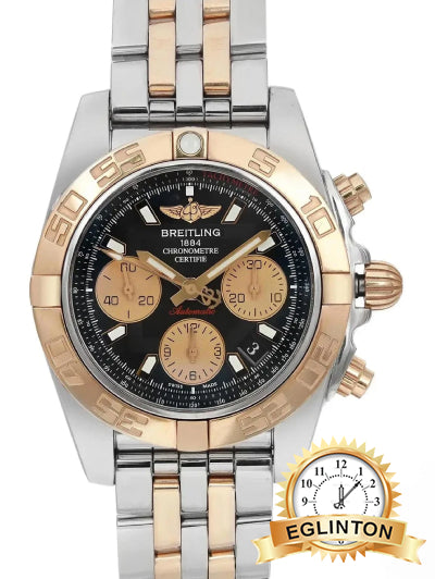 Breitling 44mm Chronomat CB0140 Two Tone  rose gold - Johny Watches