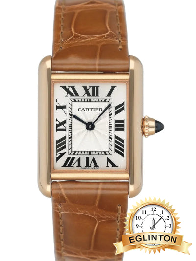 Cartier Tank Louis Cartier Small 29.5mm Silver Roman Dial 18k Yellow Gold WGTA0342 "2025"
