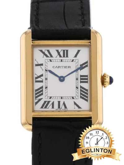 Cartier Tank Solo 18K Gold 2743 Medium Size