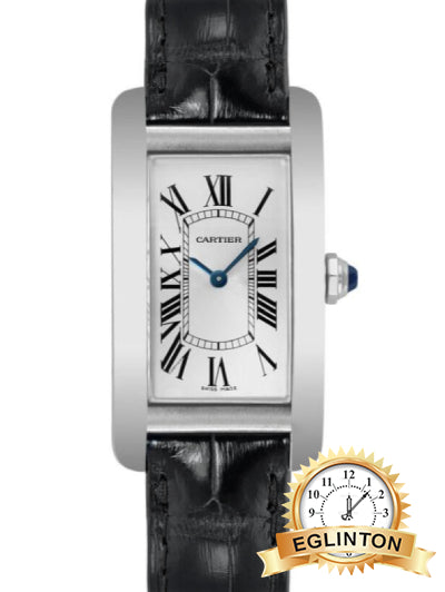 Cartier Tank Américaine Small 19mm Silver Roman Dial Stainless Steel 4508