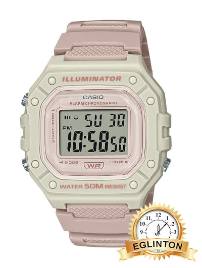 casio w-218h pink - Johny Watches