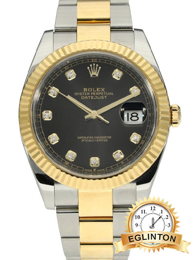 Rolex Datejust 41MM 126333 black diamond "2020" - Johny Watches