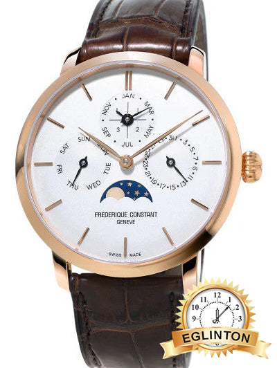 Frederique Constant Slimline Perpetual Calendar – FC-775V4S4 Rose Tone - Johny Watches