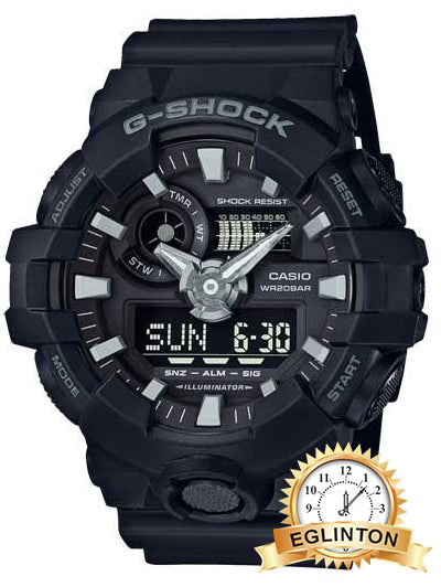 G-Shock Mens 200m Standard - GA-700-1BDR - Johny Watches