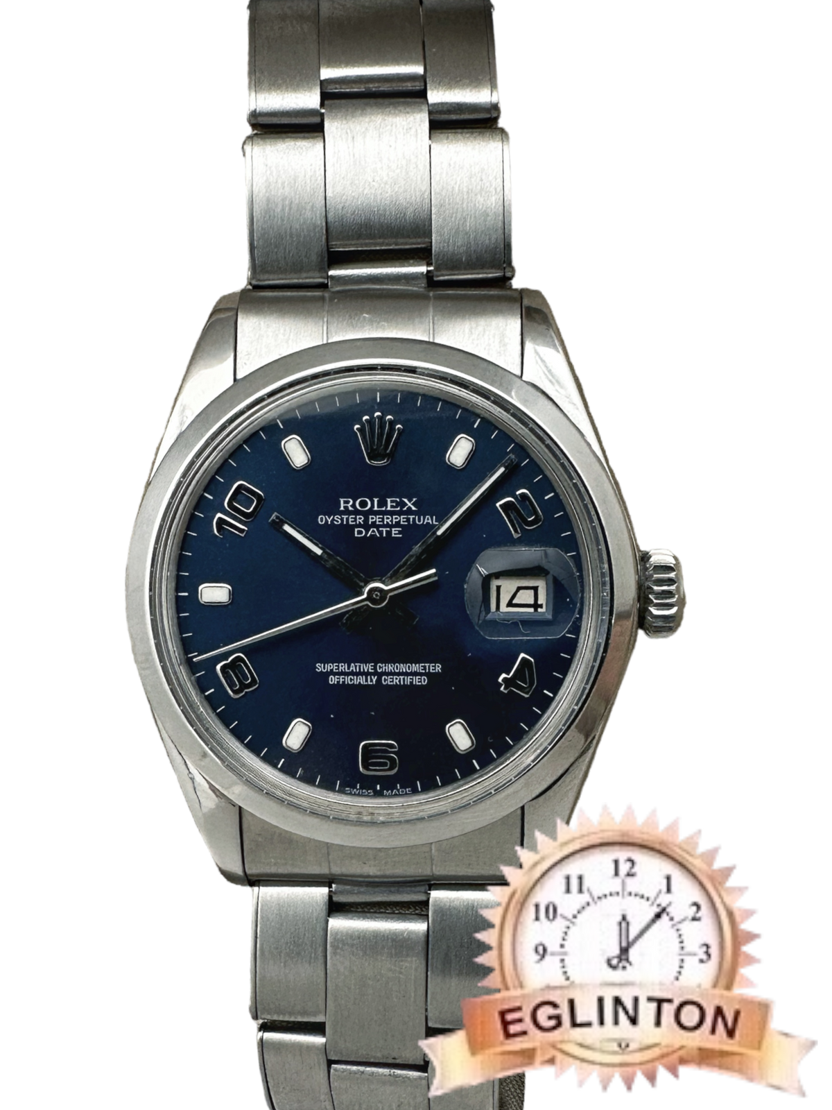 Rolex Oyster Perpetual Date ref 1500 Blue Dial "1970" - Johny Watches