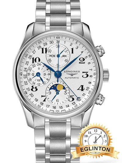 Longines Master Collection Automatic Moonphase Chronograph 40 mm Stainless Steel "2023" - Johny Watches