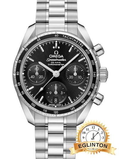 Omega 38mm Speedmaster 38 324.30.38.50.01.001 Black Dial Stainless Steel “2026”