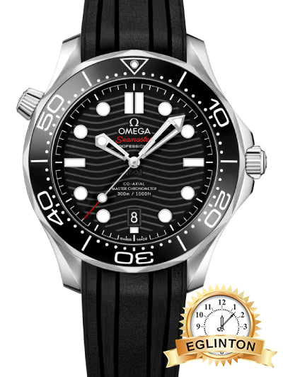 Omega Seamaster Diver 300M Co-Axial Master Chronometer 42mm Black Dial Rubber Strap 210.32.42.20.01.001 "2021"