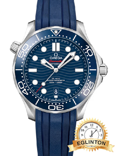 Omega Seamaster Diver 300M 42mm Blue Dial Blue Rubber Strap 210.32.42.20.03.001 “2022”