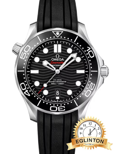 Omega Seamaster 42MM Black Dial on Rubber 21032422001001 "2024" - Johny Watches