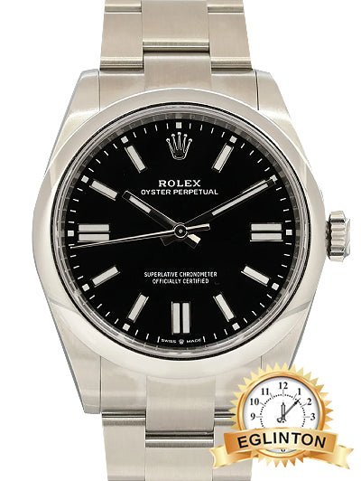 Rolex Oyster Perpetual 41mm Black Stick Oyster Watch 134300 "2026" - Johny Watches