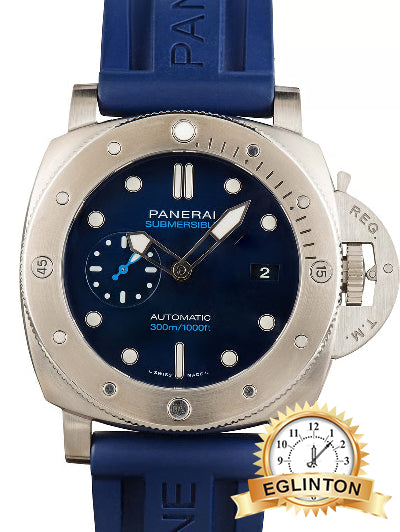 Panerai Submersible BMG-TECH 47mm Blue Dial Black Rubber Strap PAM00692