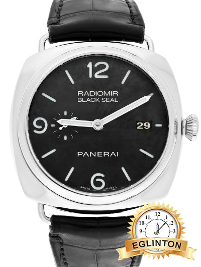 Panerai 45mm Radiomir Black Seal PAM00388 Black Dial Leather Strap “2015”