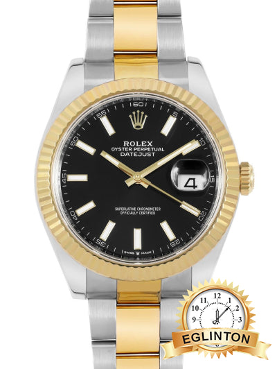Rolex Datejust 41 – Ref. 126333 TWO TONE BLACK DIAL "2018" - Johny Watches