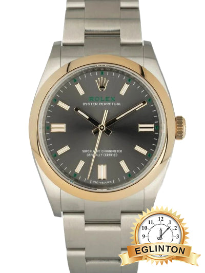 Rolex Oyster Perpetual 36 "Oyster 100" Slate Dial Two-Tone 126003 "2026"