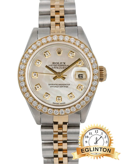 Rolex Lady-Datejust 26mm Two-Tone Jubilee Mother-of-Pearl Diamond Dial Diamond Bezel 6917 "1981"