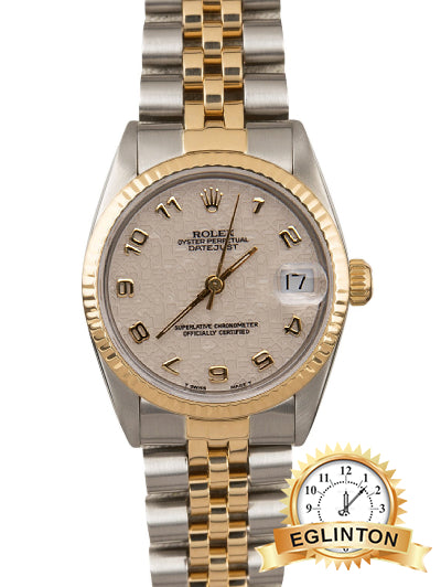 Rolex Datejust 31mm White Jubilee Dial Two-Tone Jubilee 68273 "1995"