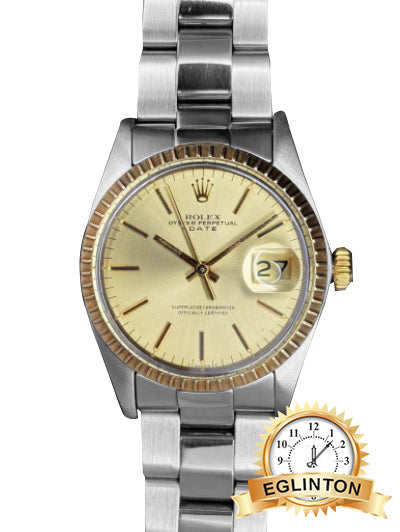 Rolex Oyster Perpetual Date 34mm Silver Dial Oyster Bracelet Stainless Steel 1505 "1977"