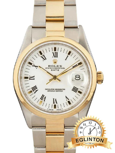 ROLEX Date 15203 Gold & Stainless Steel Watch - Johny Watches