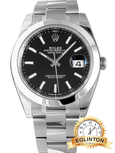 Rolex Datejust 41 Steel Black Dial 126300 "2022" - Johny Watches