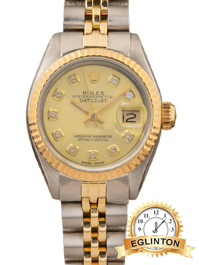 ROLEX DATEJUST 6916 26MM, CHAMPAGNE DIAMOND DIAL "1973" - Johny Watches