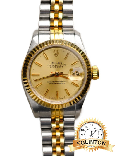 Rolex Datejust 26m Two Tone  69173 Champagne Dial "1986" SOLD